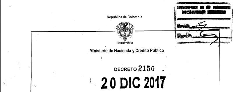 Decreto 2150 de 2017, Régimen Tributario Especial